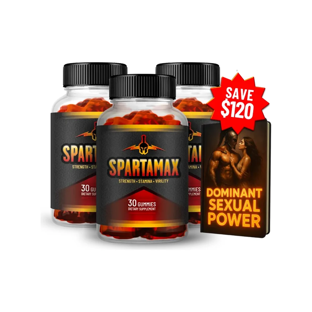 Spartamax 3 bottles package — men's vitality gummies pricing