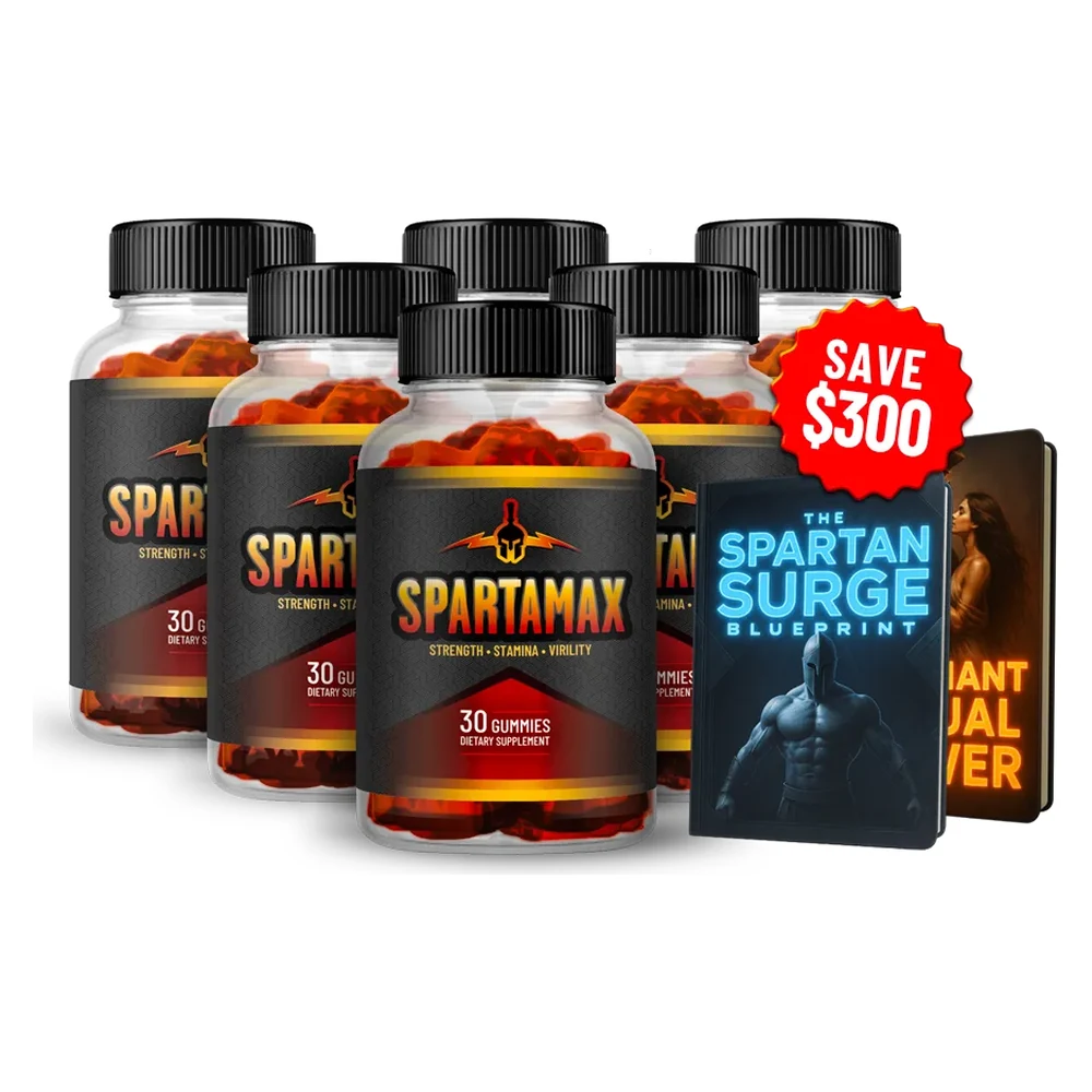 Spartamax 6 bottles package — men's vitality gummies pricing